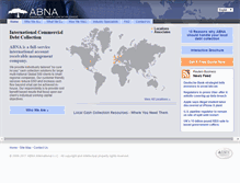 Tablet Screenshot of abnainternational.com